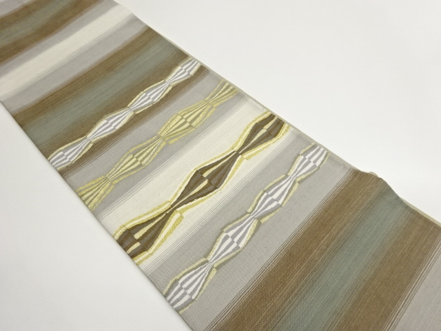 kinoshin品。 7618469: JAPANESE KIMONO JAPANESE FUKURO OBI / KIN-TOSHI / WOVEN